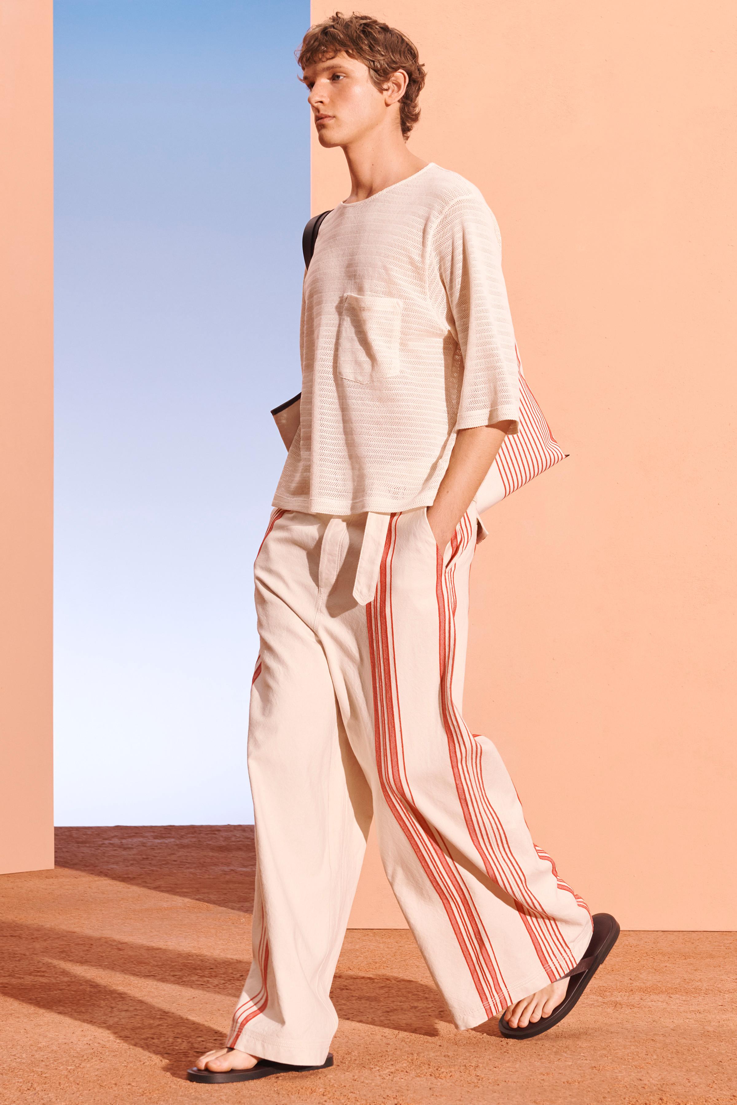 zara ワイドレッグフレアパンツ　メンズ ワイドレッグパンツ – メンズ | ZARA 日本