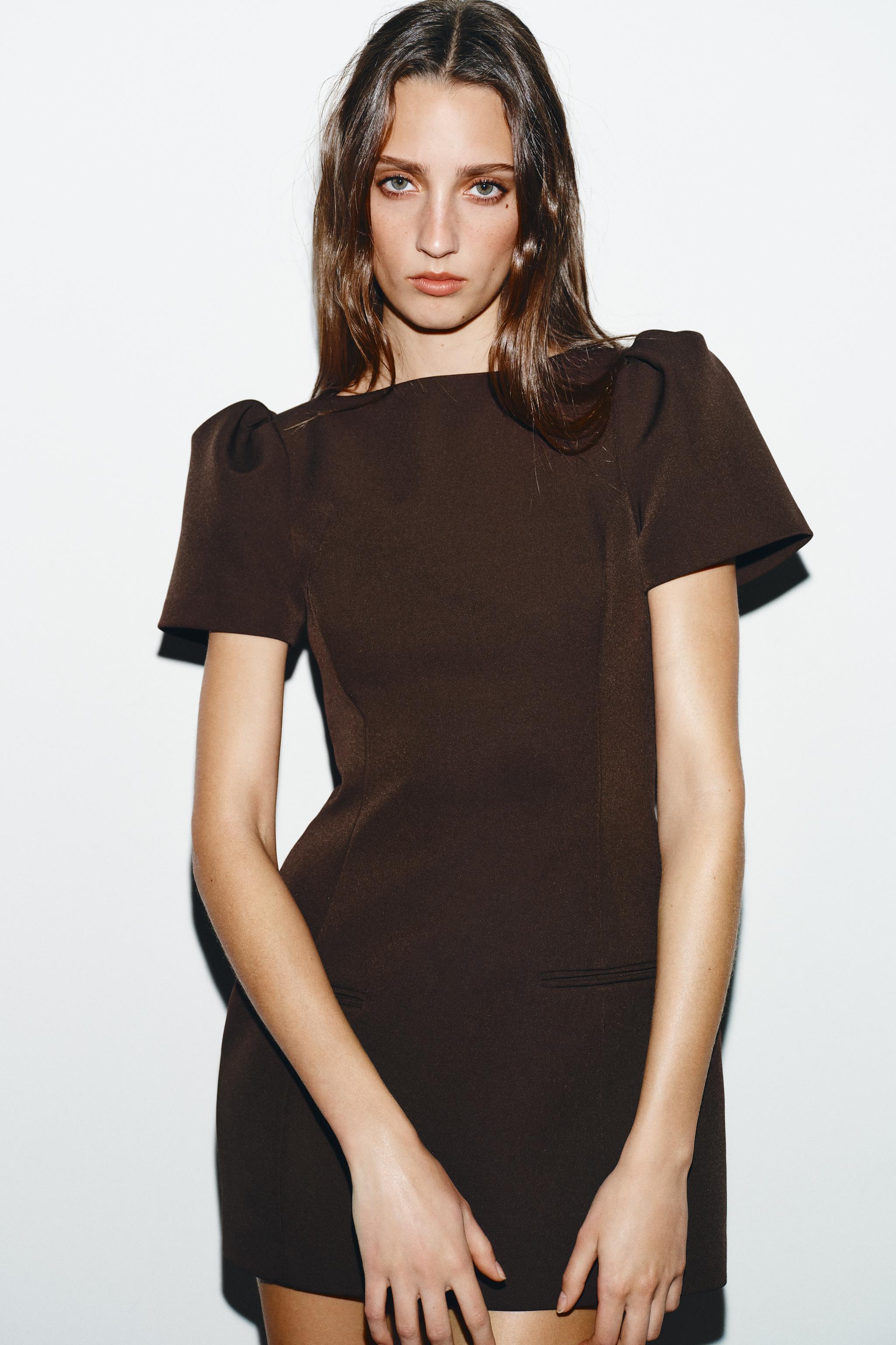 Fashion Dresses Zara Dress With Pockets SHORT DRESS WITH PLEATS AND POCKETS, Zara Women Fashion Dresses Zara Dress With Pockets SHORT DRESS WITH PLEATS AND POCKETS, Zara Women