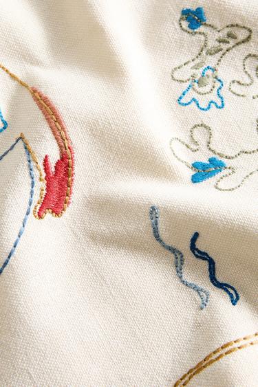 SET DE TABLE BRODERIE LANGOUSTE - Bleu de Zara - Image 3