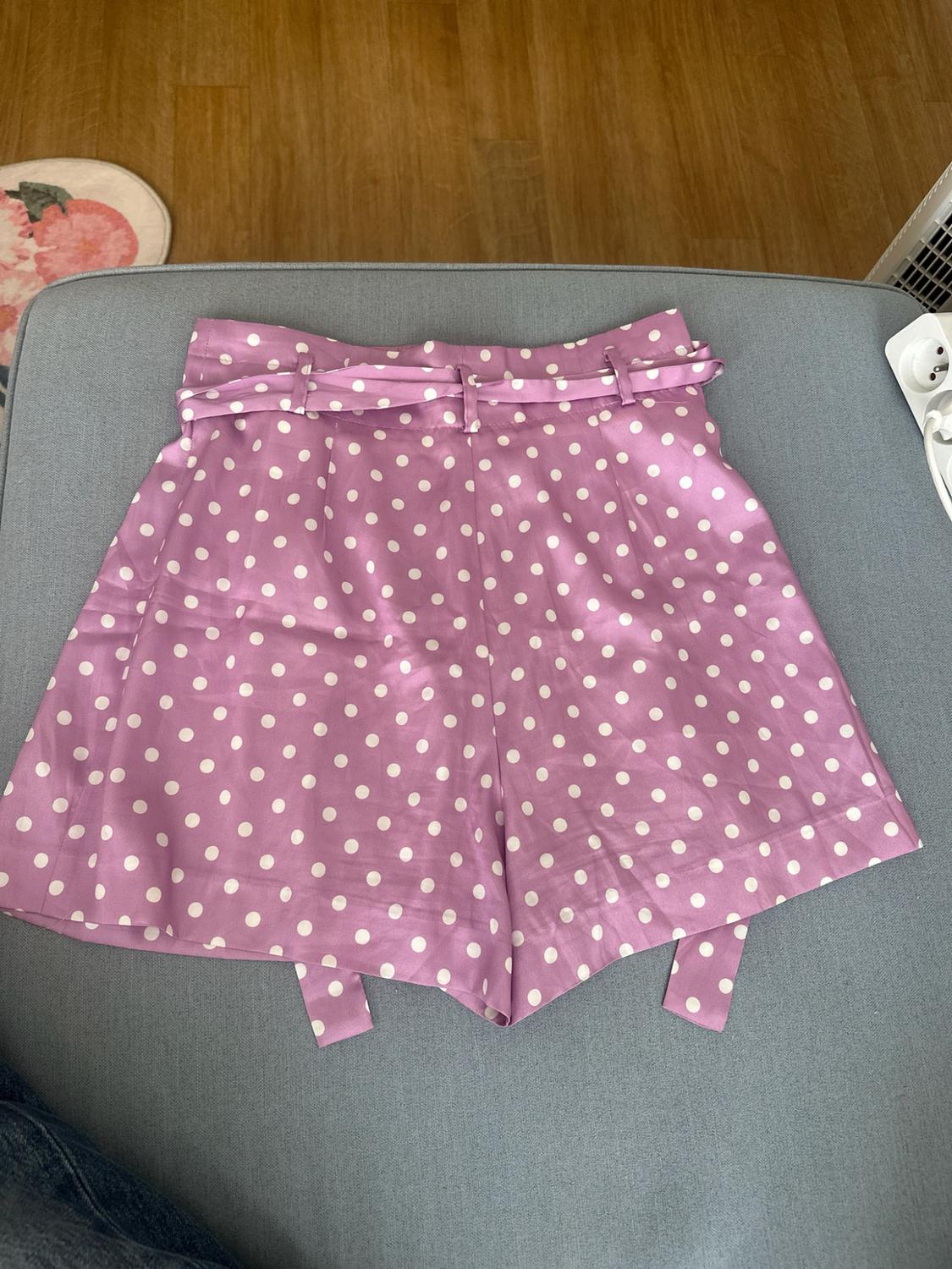 POLKA DOT PAPERBAG BERMUDA SHORTS - Image 2