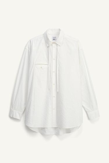 OVERSIZE FIT OVERSHIRT - LIMITED EDITION - White by Zara - Image 6