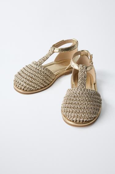 CHAUSSURES TRESSÉES - Or de Zara - Image 3
