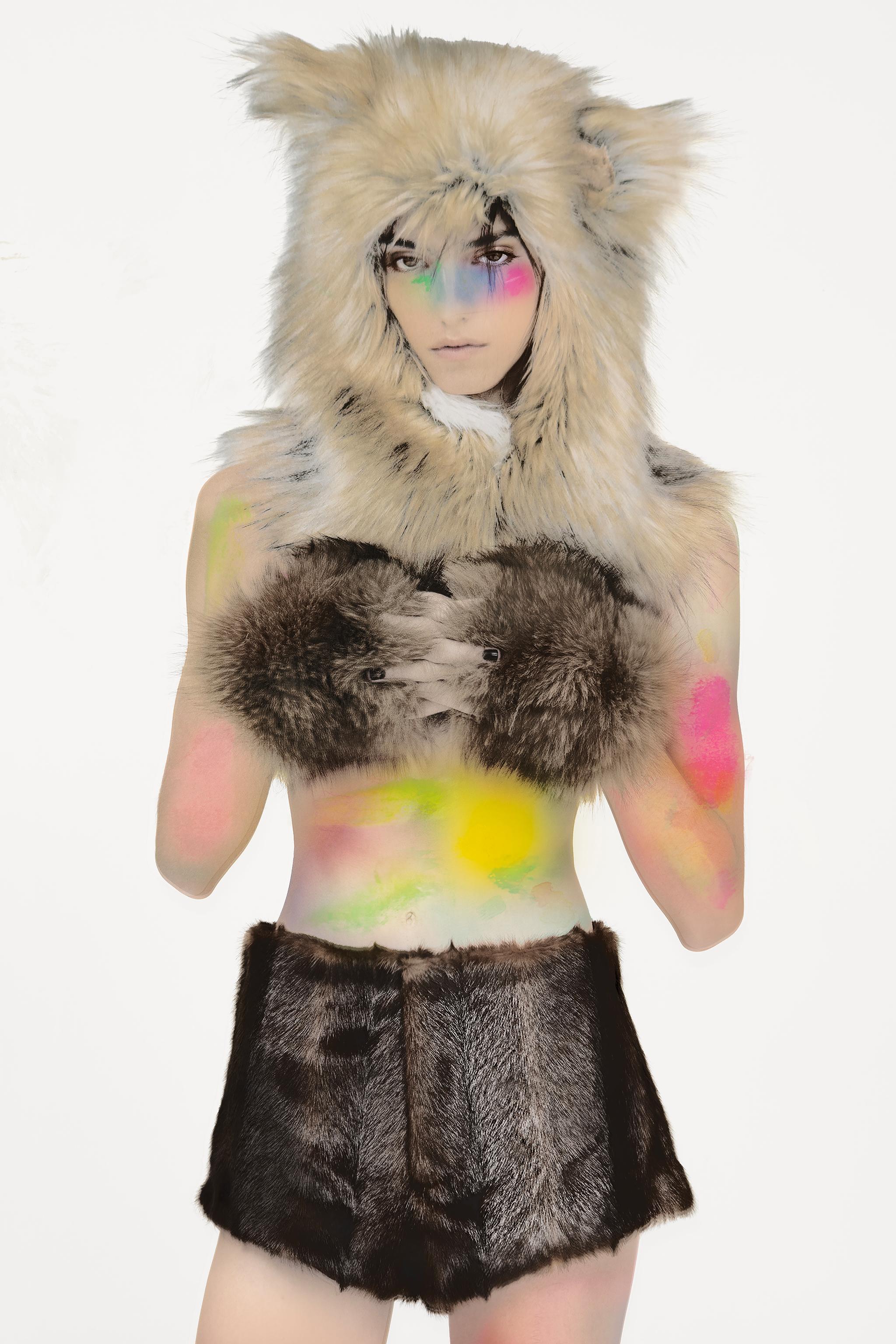CATS FAUX FUR EFFECT SHORTS