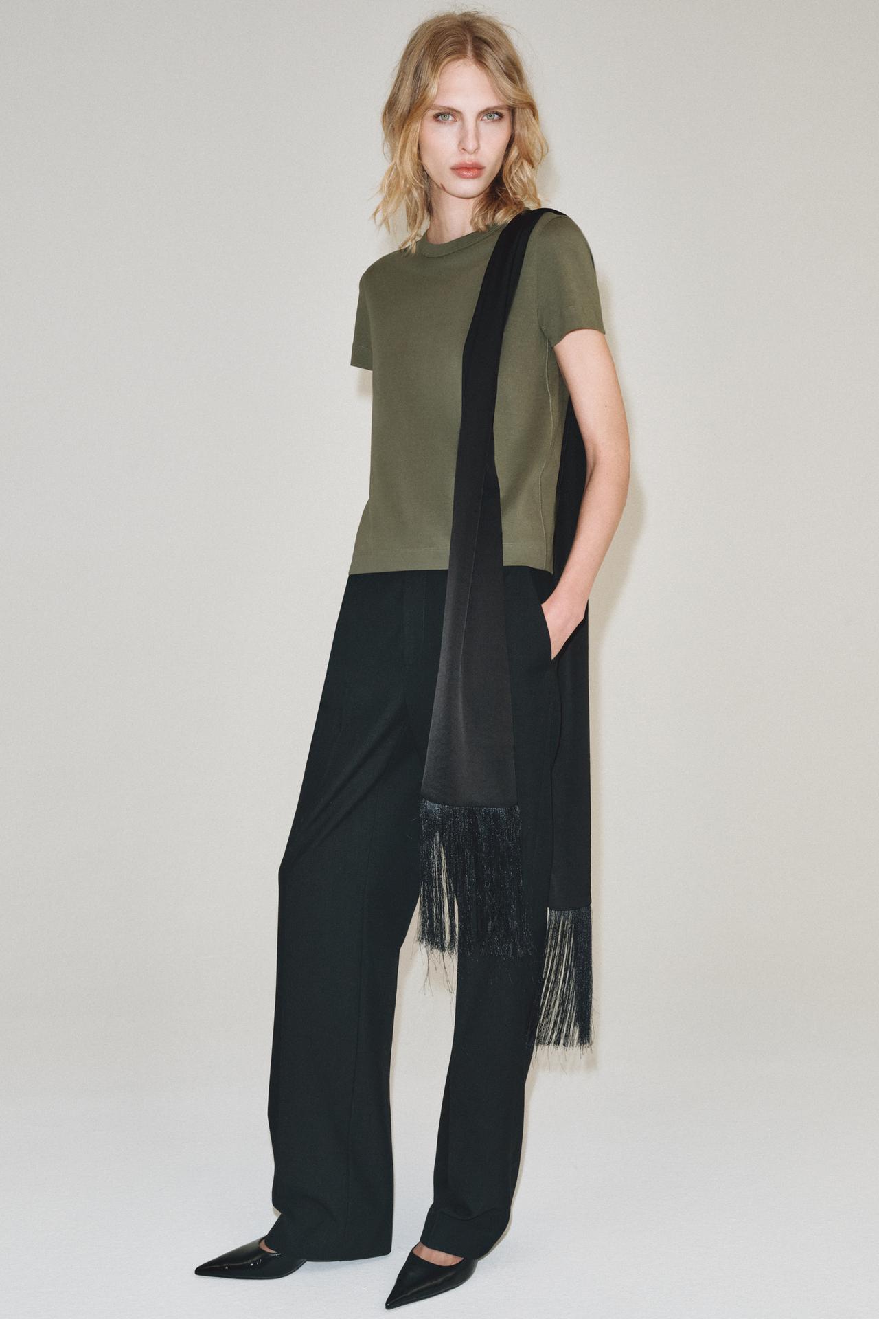 INTERLOCK SHORT SLEEVE T-SHIRT — Khaki