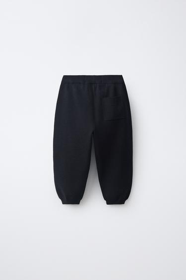 KNIT JOGGER PANTS — Navy blue 2