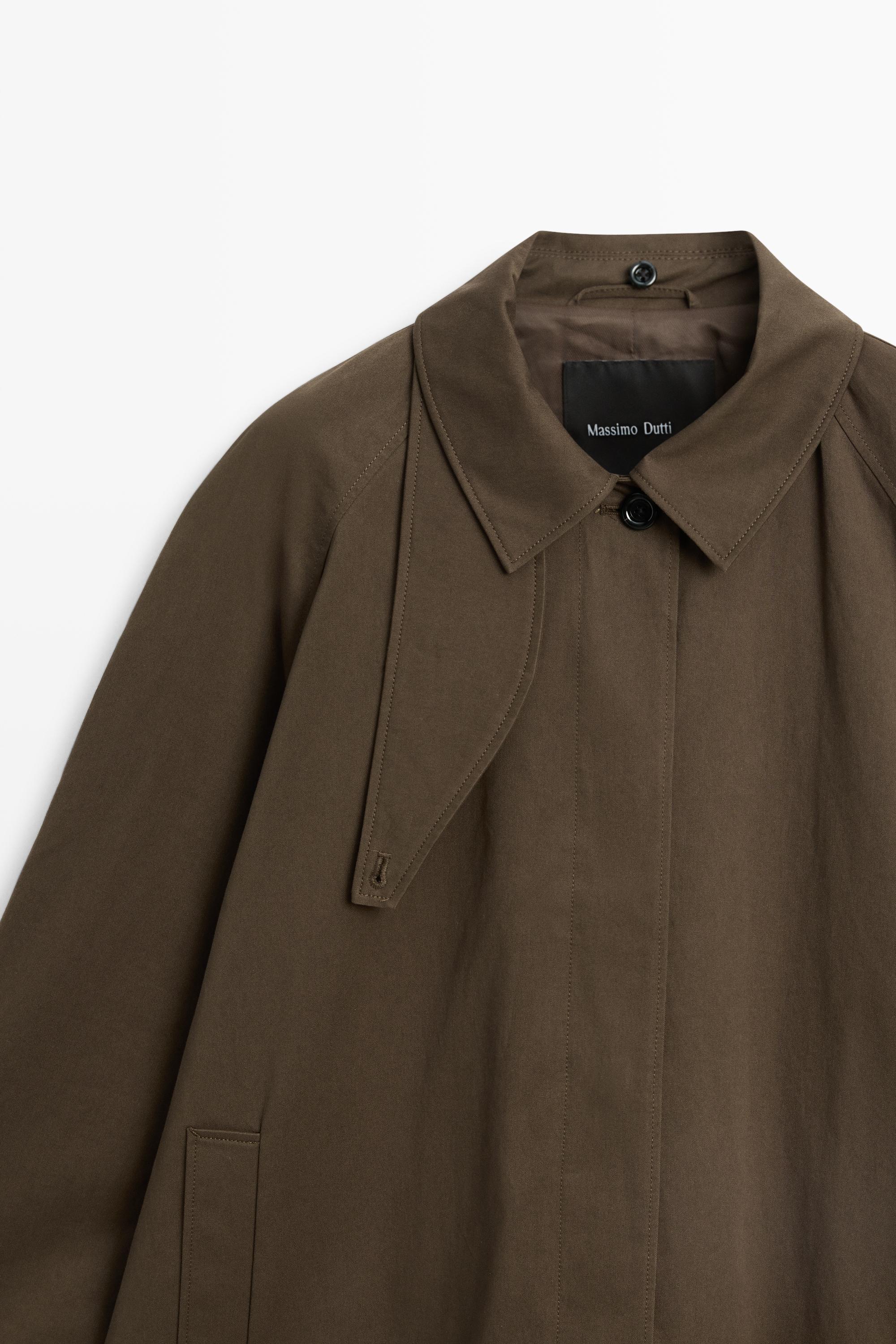 Removable Hood Trench Coat
