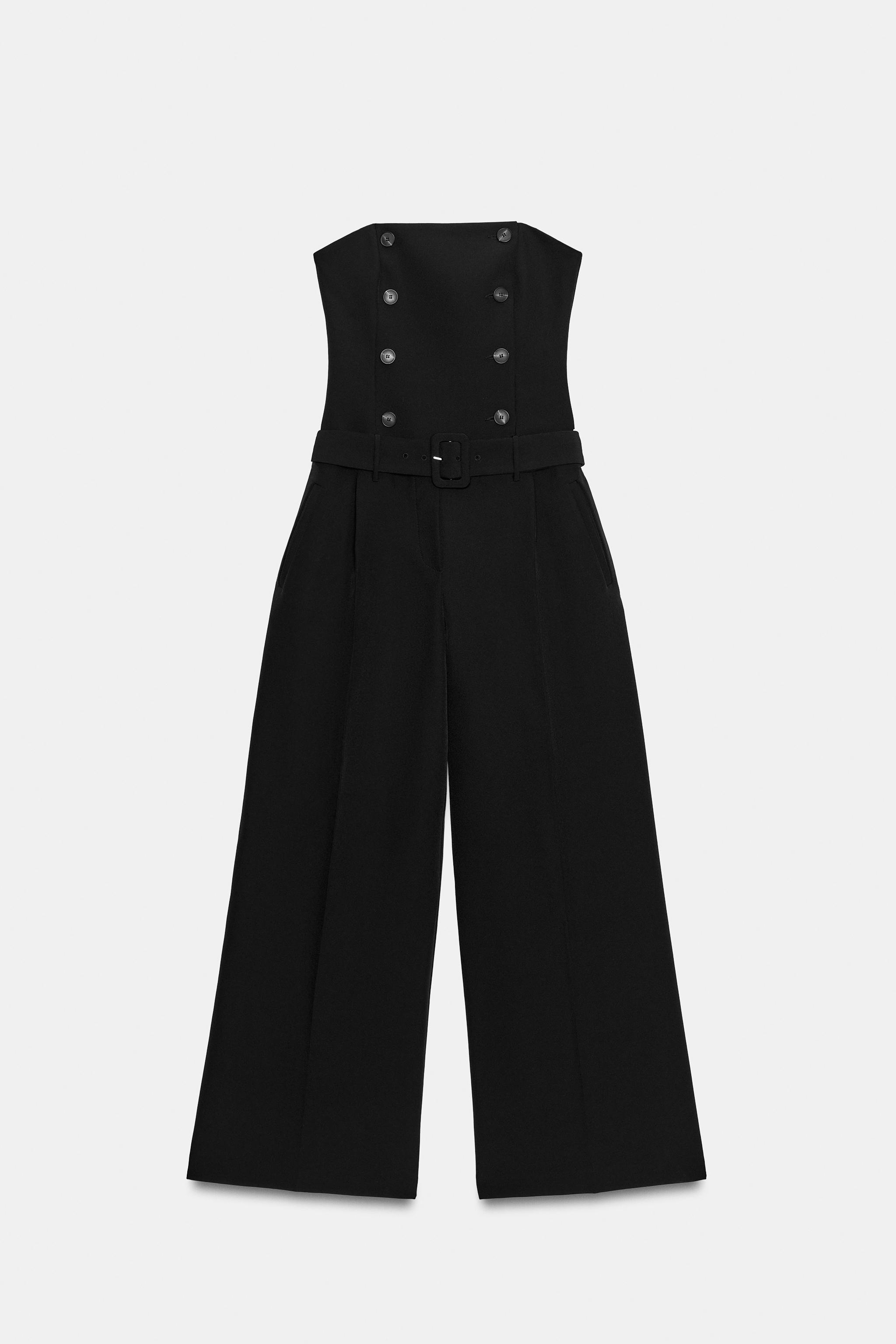 LONG JUMPSUIT WITH BUTTONS AND BELT