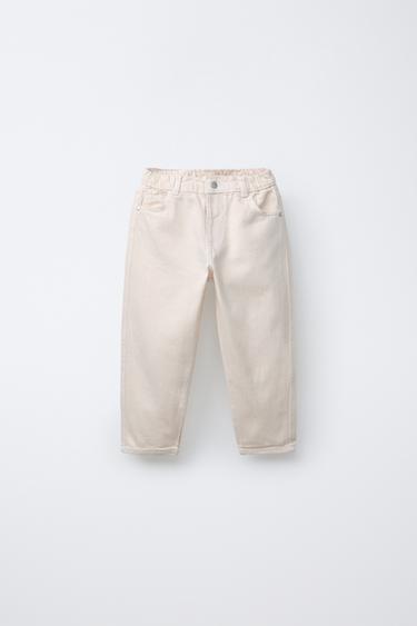 PANTALÓN SARGA BALLOON - Crudo de Zara