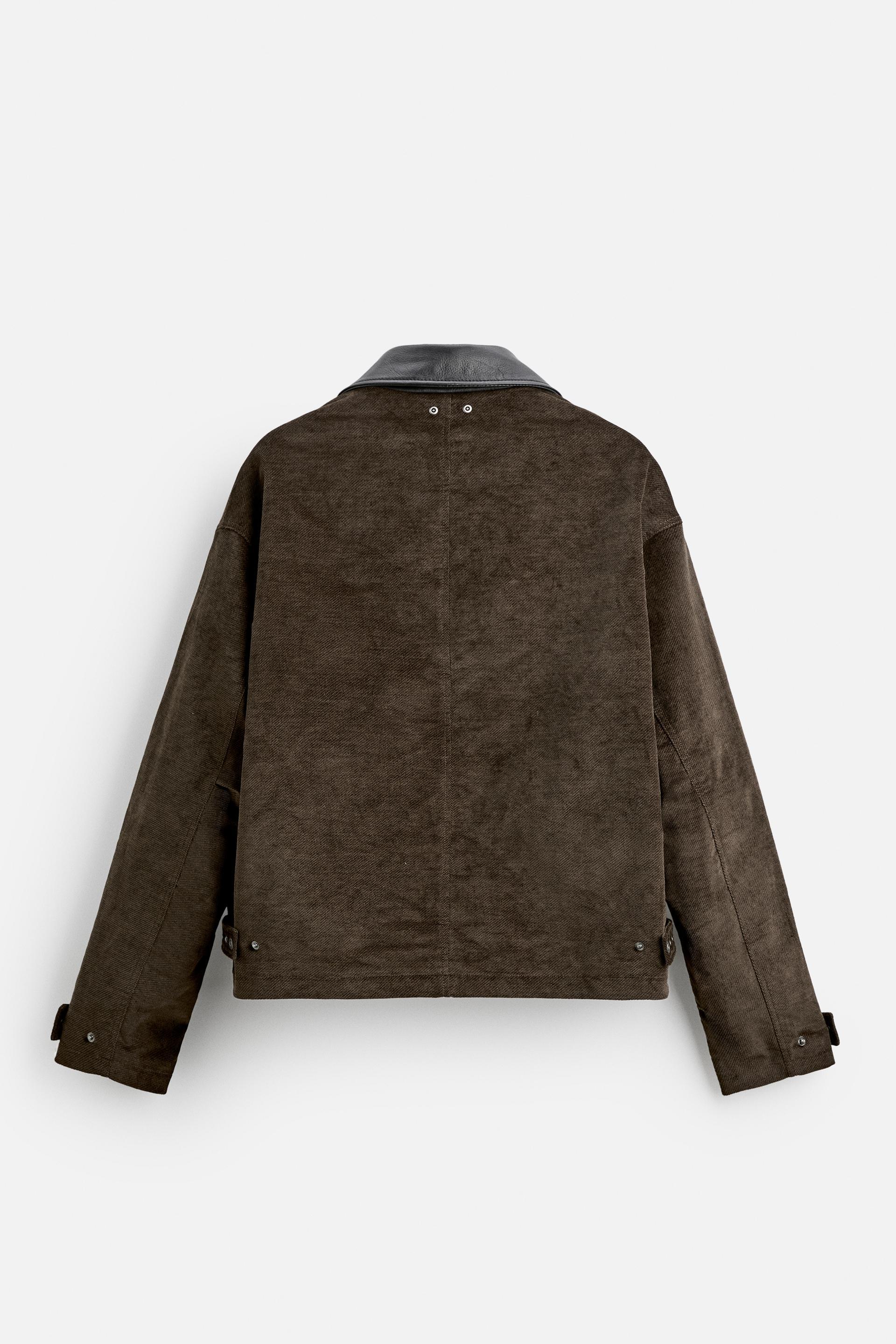 Veste marron homme zara shops