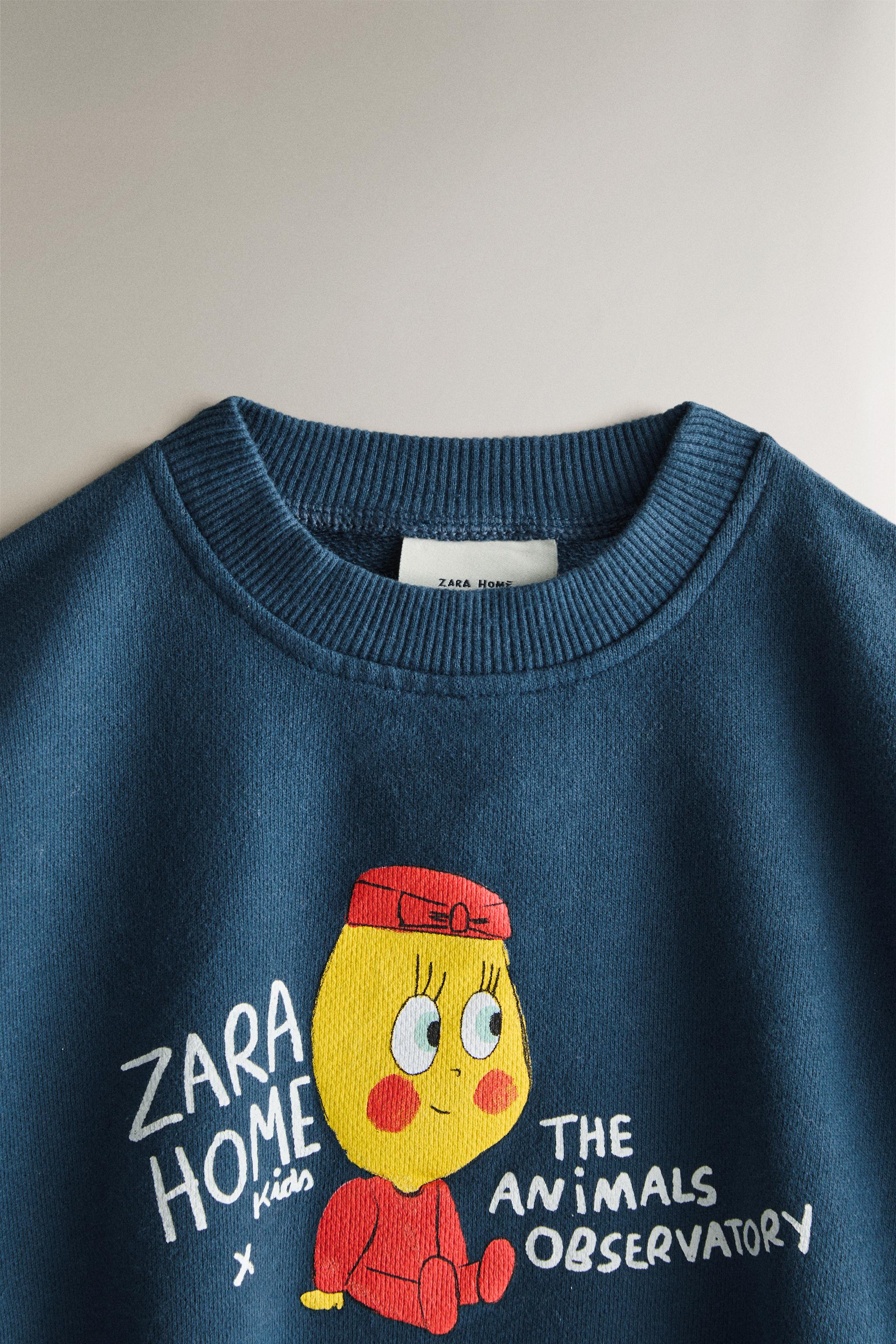 Kids Limoncella x The Animals Observatory Sweatshirt - Blue | ZARA