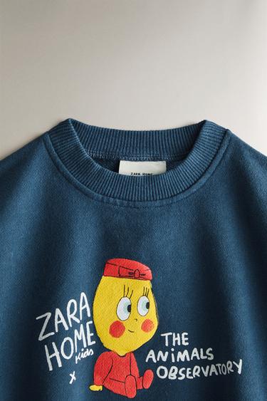 LIMONCELLA X THE ANIMALS OBSERVATORY KIDS’ SWEATSHIRT - Blue by Zara - Image 1