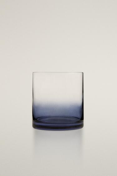 Zara GRADIENT GLASS TUMBLER - 藍色 - 圖片 0