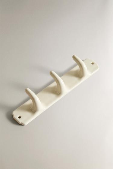 TRIPLE CERAMIC HOOK - Cream by Zara - Image 1