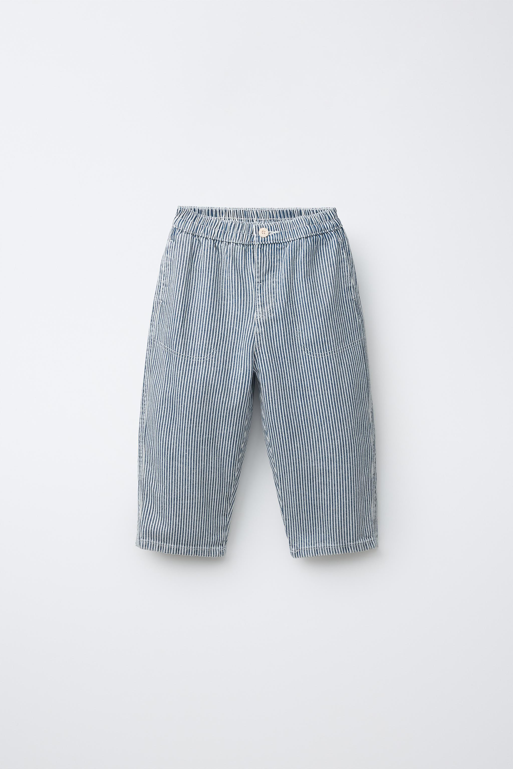 STRIPED BAGGY PANTS - striped | ZARA Canada