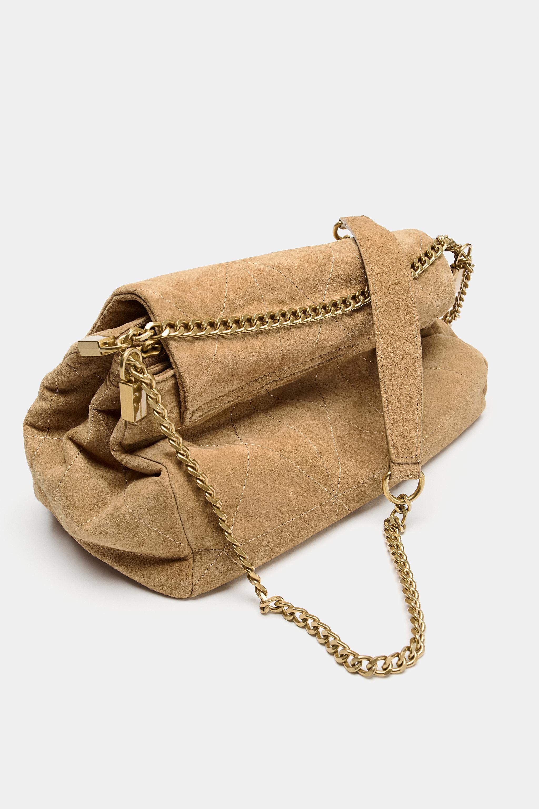Женские сумки Zara LEATHER FLAP SHOULDER — фото 3