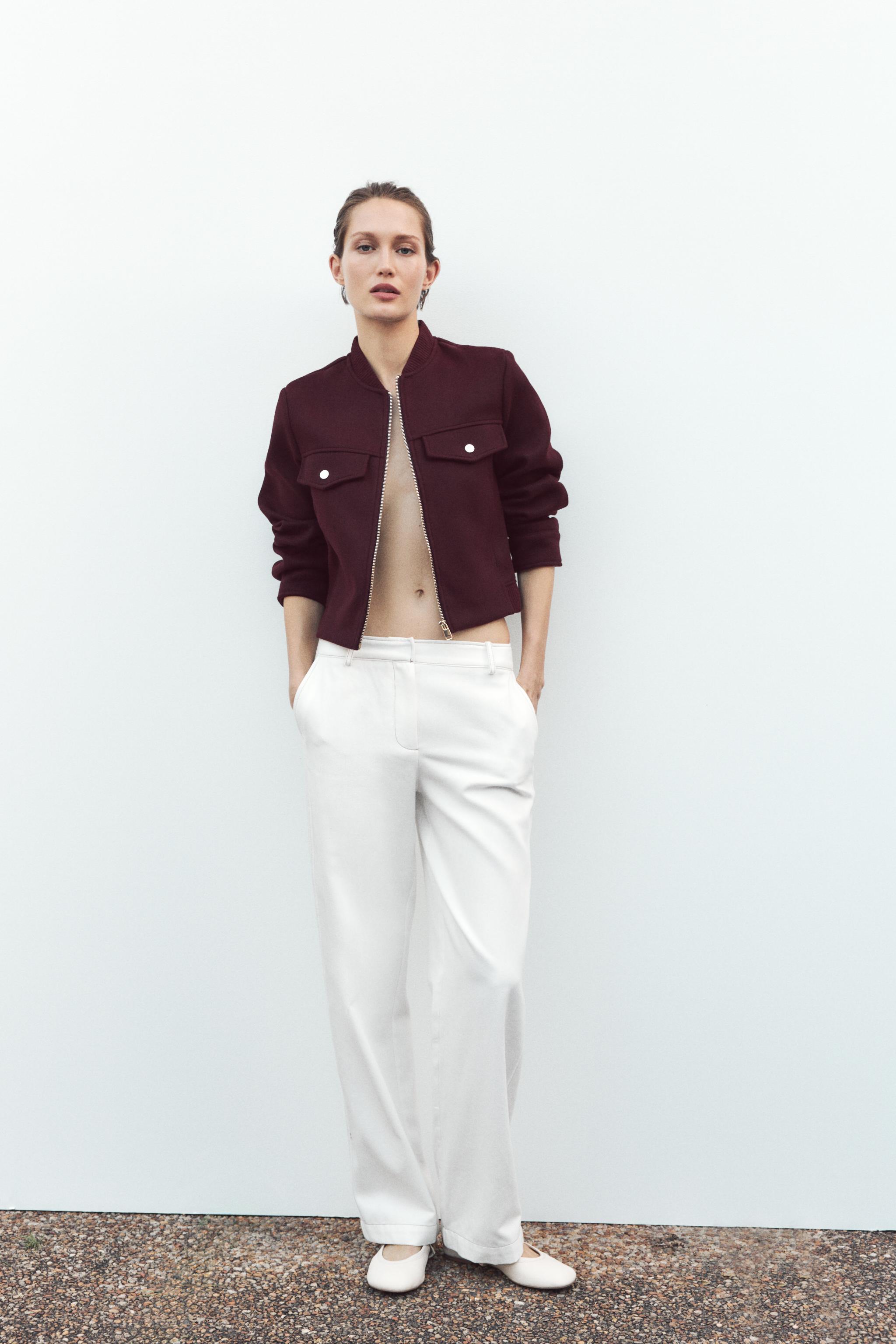 ソフト ショート ジャケット - バーガンディ | ZARA Japan / 日本