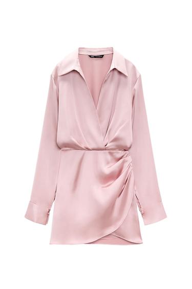 SHORT SATIN DRESS