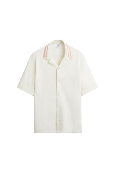 TEXTURED OVERSHIRT