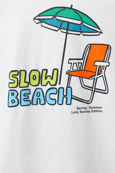 T-SHIRT BRODÉ - Blanc de Zara - Image 3