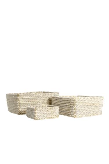 CONTRAST RECTANGULAR BASKET - Multicoloured by Zara