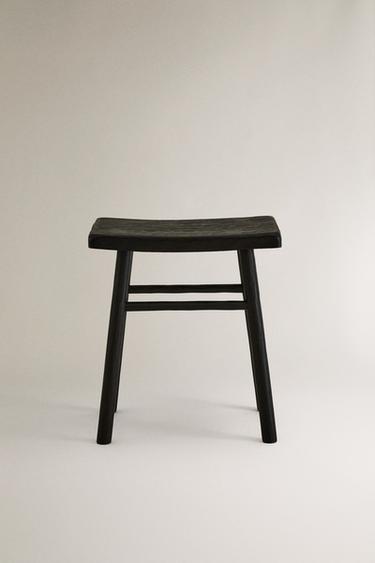 TABOURET MARTELÉ - Marron foncé de Zara