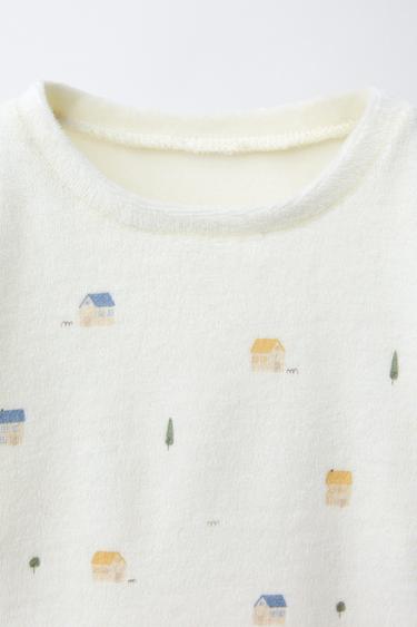 1 1/2-6 ANS/ PYJAMA VELOUR MAISONS - Écru de Zara - Image 5