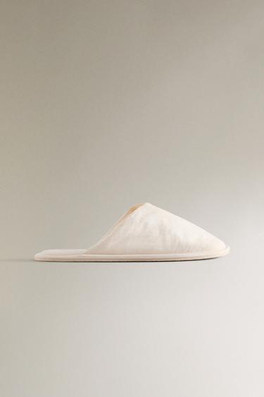 PANTOFOLE ASIMMETRICHE TESSUTO TECNICO - Beige di Zara