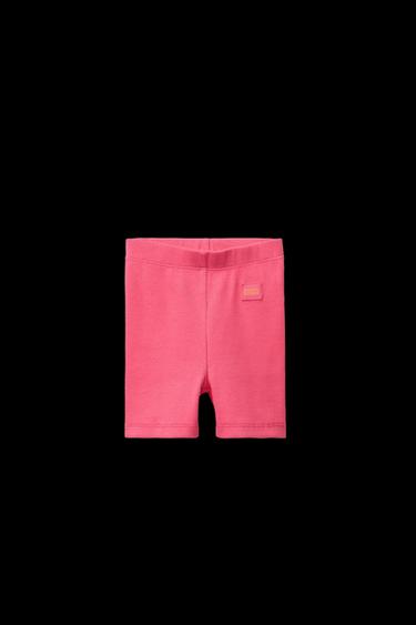 RIBBED CYCLING LEGGINGS - Intense coral by Zara - Image 0