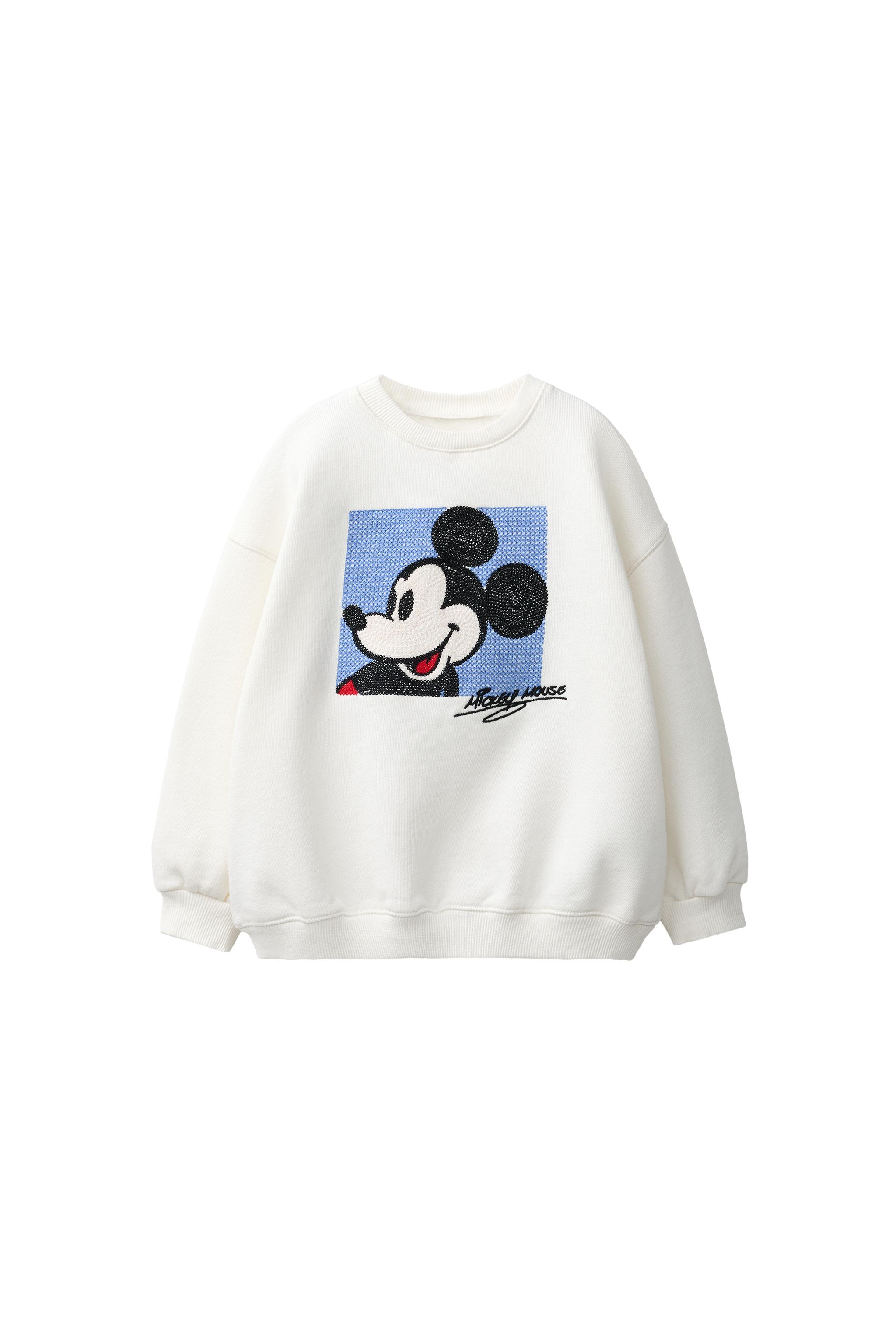 ミッキーマウス©ディズニー スウェットシャツ - エクリュ | ZARA Japan