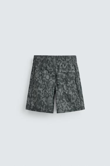 MAILLOT DE BAIN LONG IMPRIMÉ - Gris de Zara - Image 6