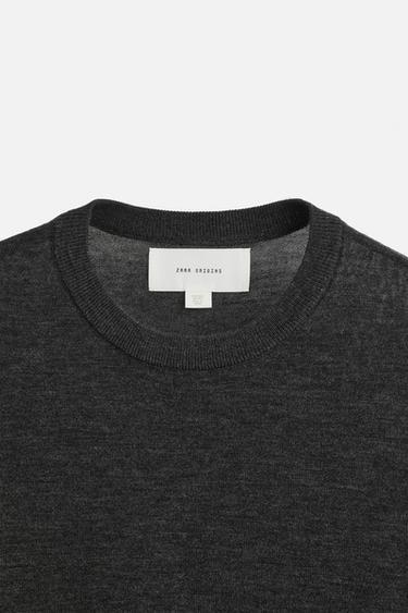 CASHMERE - WOOL SWEATER - Grey marl by Zara