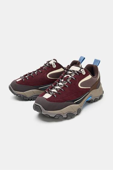 CHAUSSURE DE SPORT ÉLASTIQUES - Rouge bourgogne de Zara - Image 3