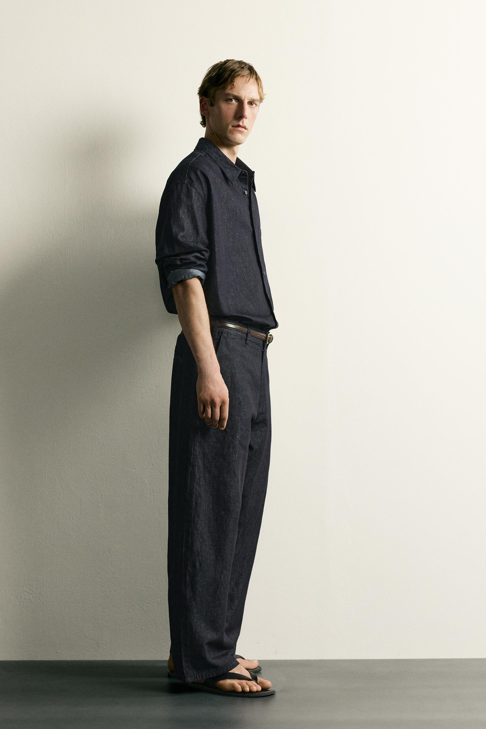 PANTALON CHINO DENIM LÉGER COTON - LIN