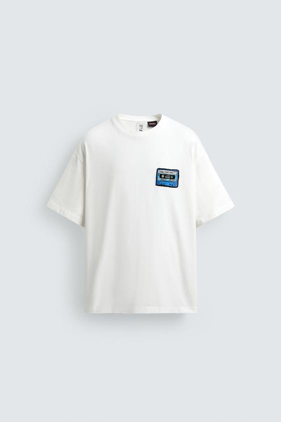 CASSETTE ILLUSTRATION T-SHIRT X DYLAN´S T-SHIRT CLUB X ZARA - Oyster-white by Zara - Image 0
