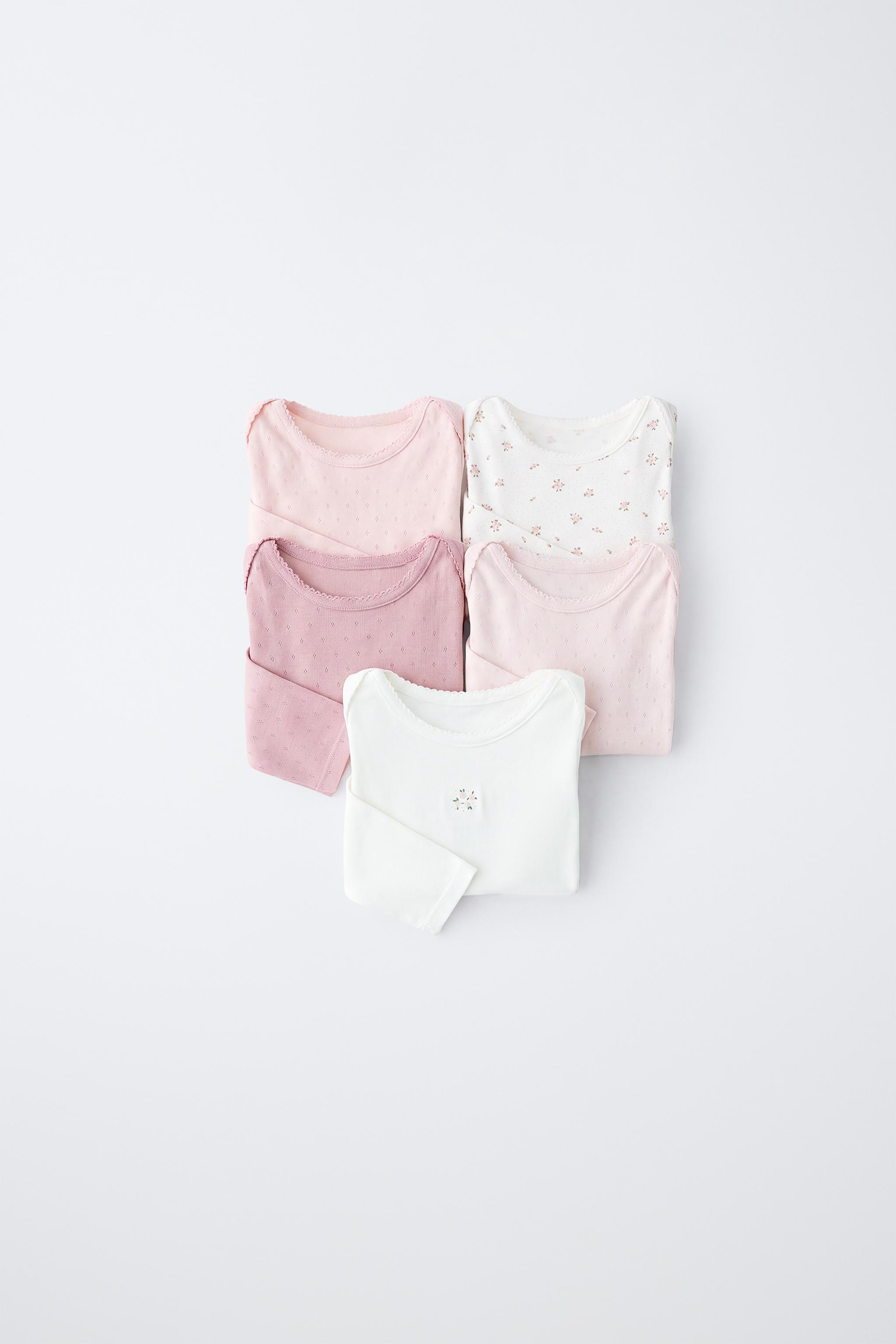 FIVE-PACK FLORAL BODYSUITS