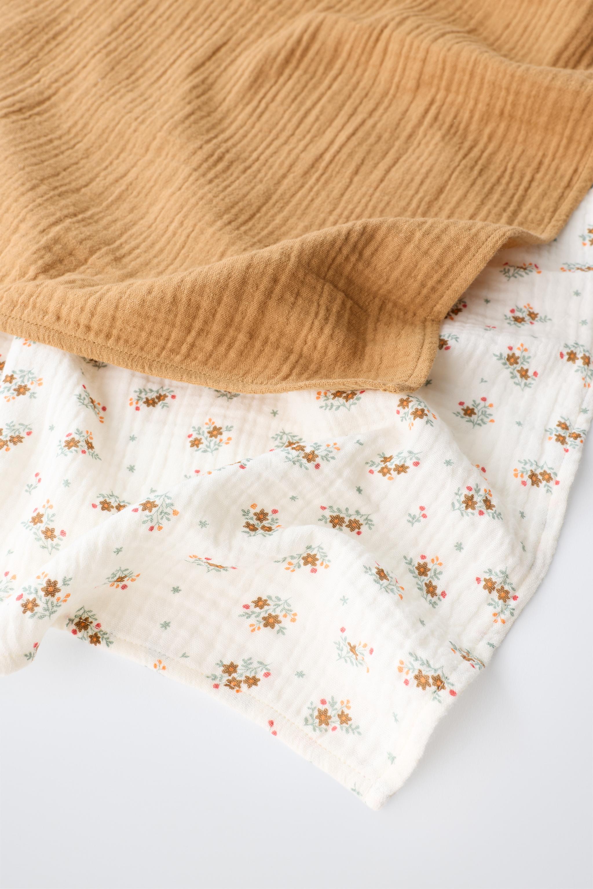 Zara TEXTURED MUSLIN CLOTHS 2-PACK — фото 3