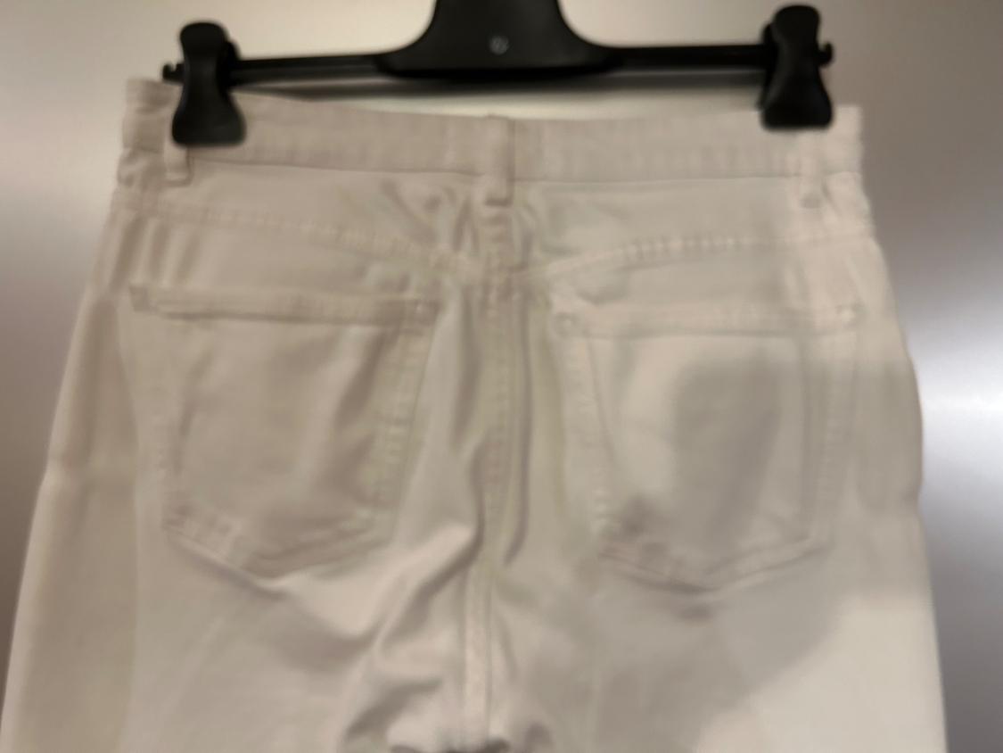 JEANS BIANCO 5 TASCHE. GAMBALE DRITTO. VITA MEDIA - Image 4