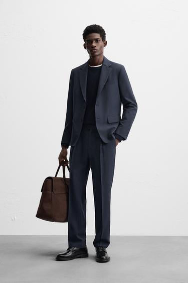 WOOL SUIT - Blue by Zara