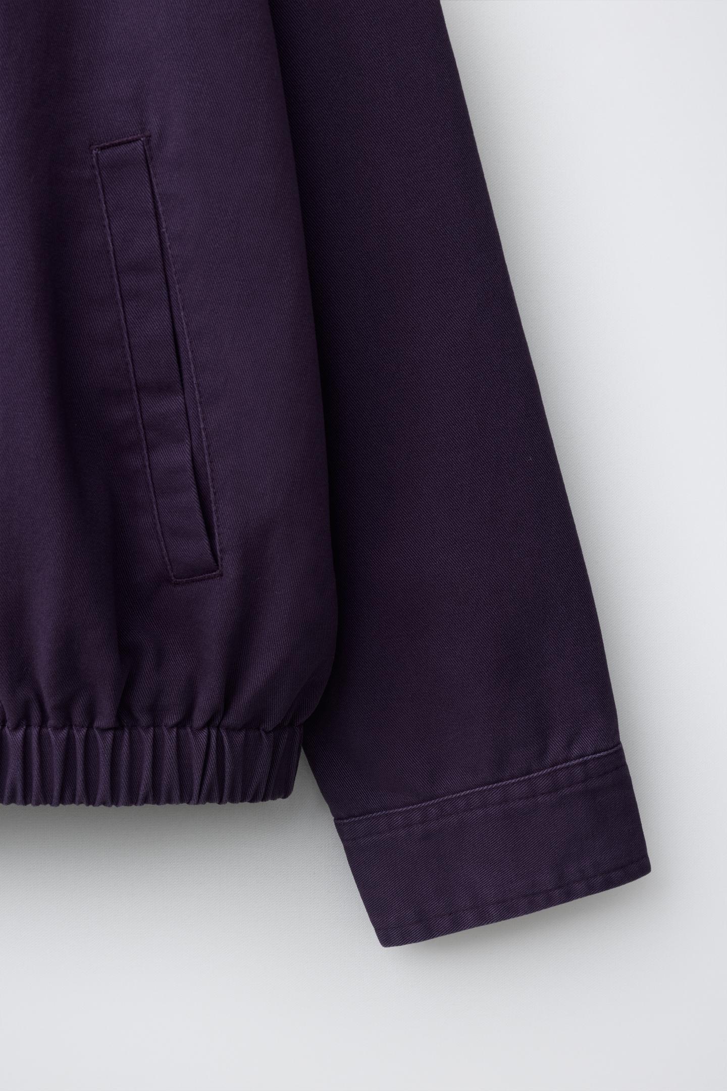 Детская куртка Zara Washed Effect Twill, цвет: Фиолетовый — фото 7