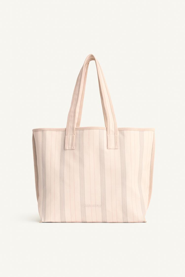 Bolsa tote a rayas 6