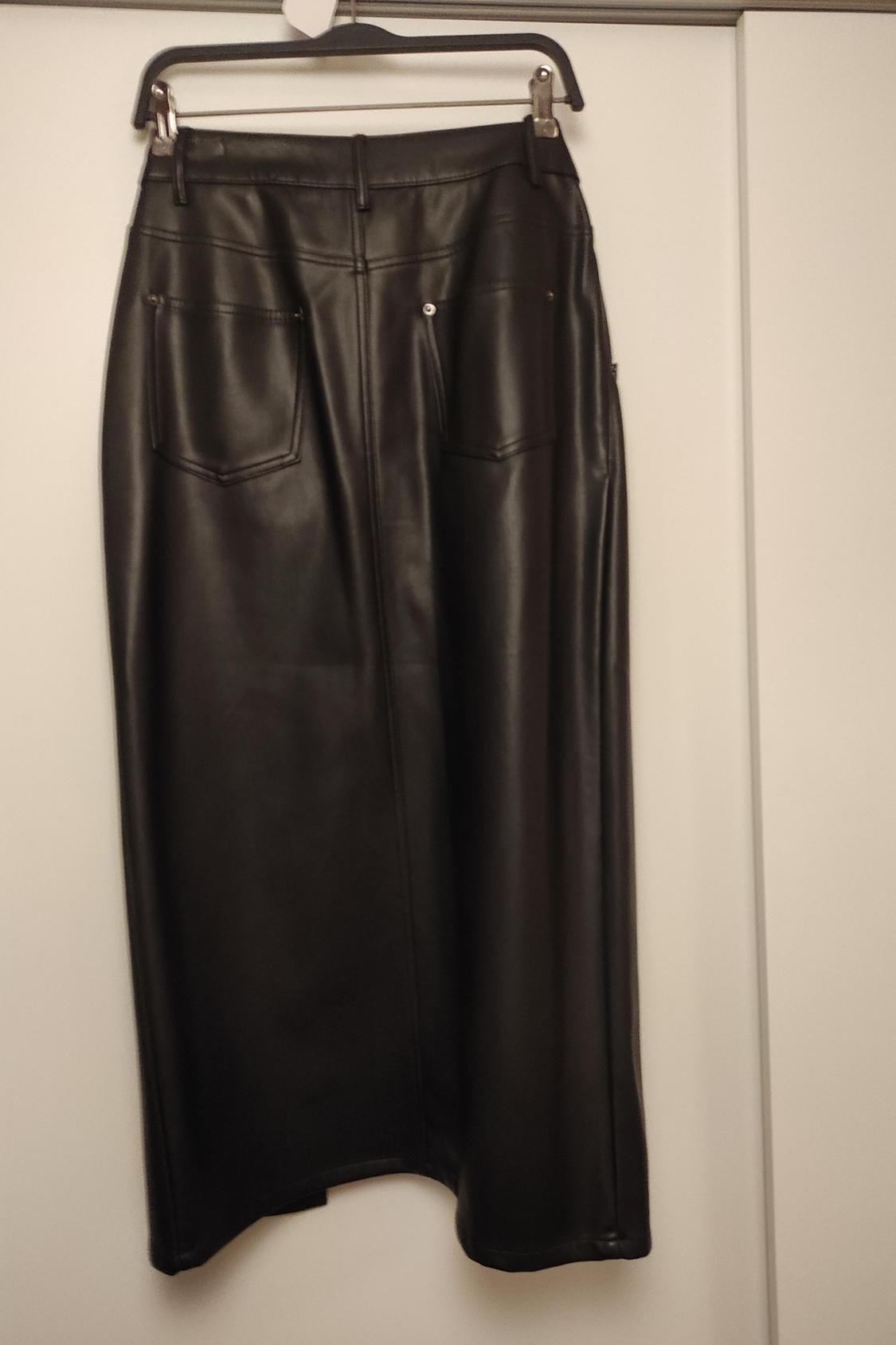 FAUX LEATHER PENCIL SKIRT - Image 4