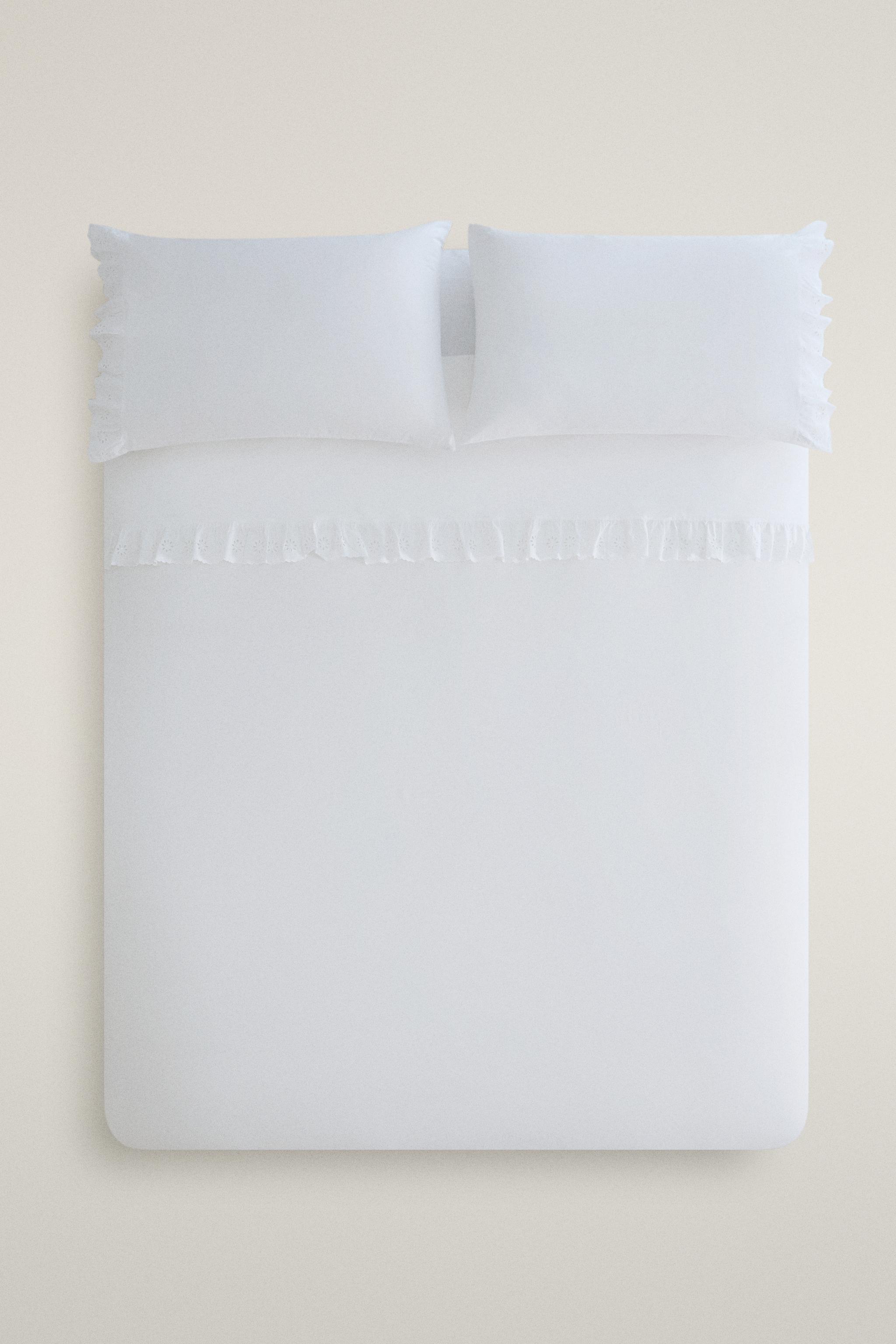 COTTON RUFFLE DUVET COVER