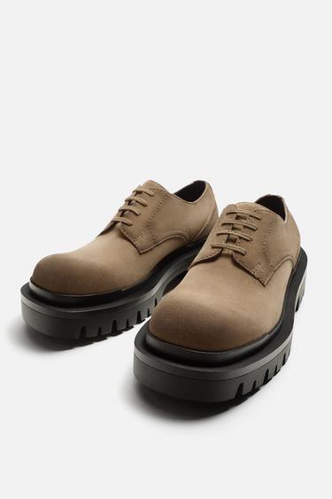 CHUNKY LEATHER SHOES - Brown by Zara - Image 3