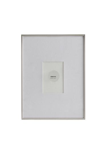 SILVER METAL PHOTO FRAME - Silver by Zara
