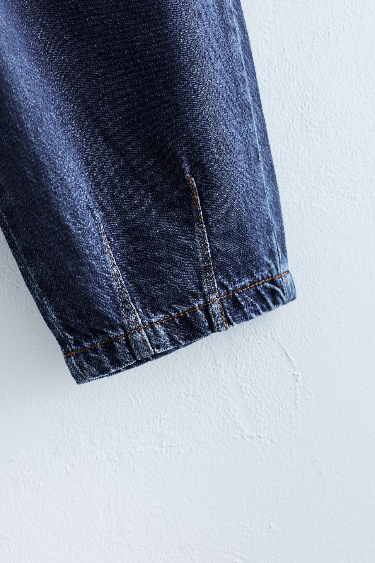ZARA TIMELESS - PLEATED STRAIGHT LEG JEANS — Indigo