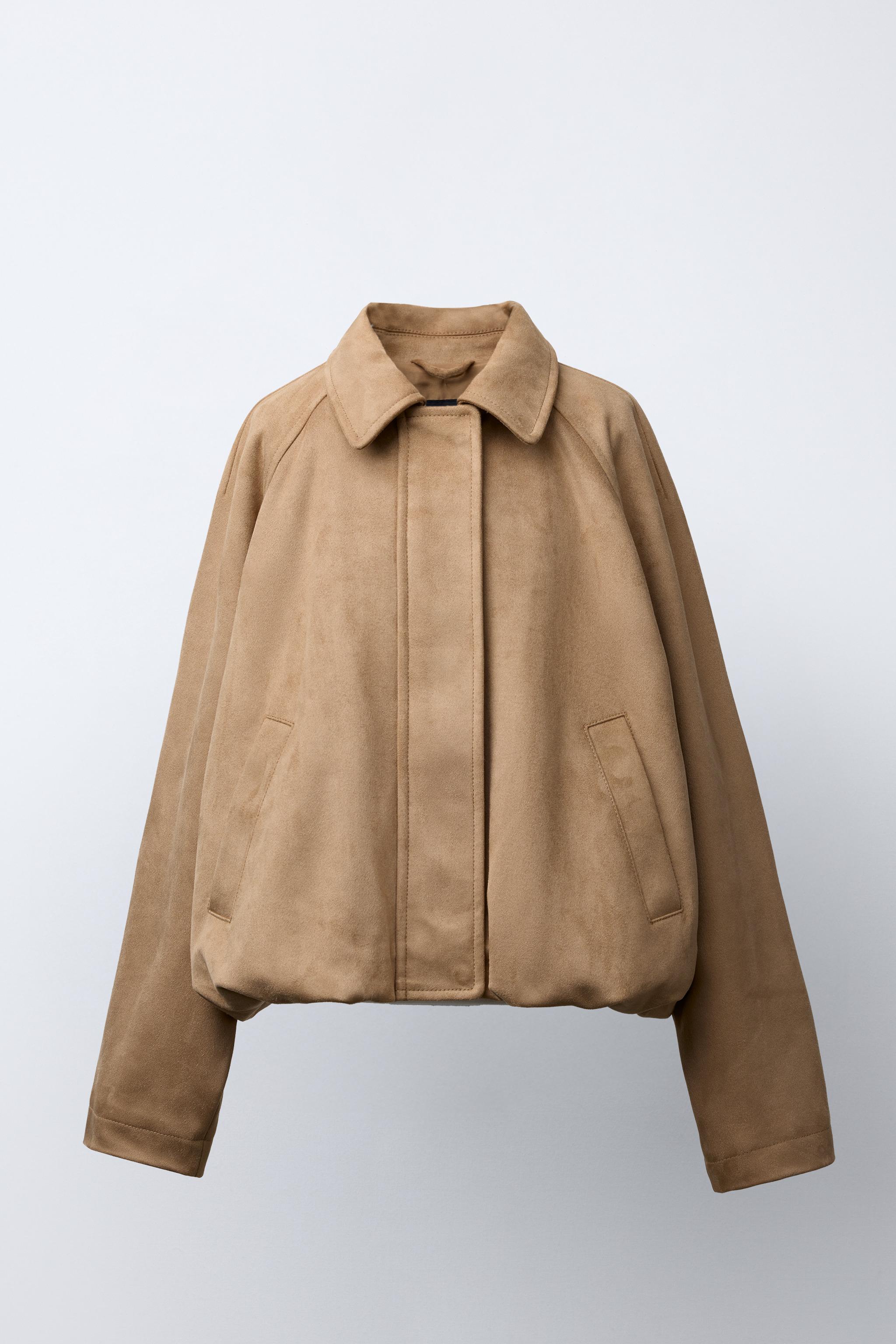BLOUSON BOMBER EFFET DAIM