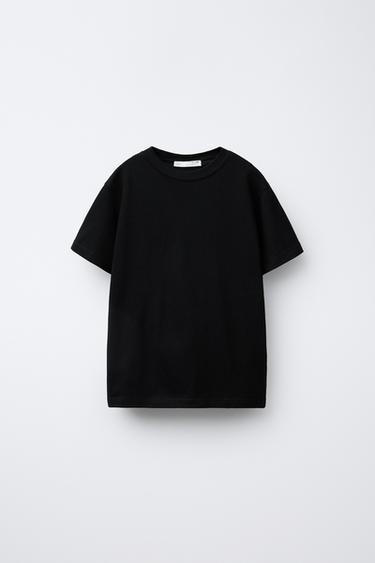 CAMISETA LISA BÁSICA - Negro de Zara
