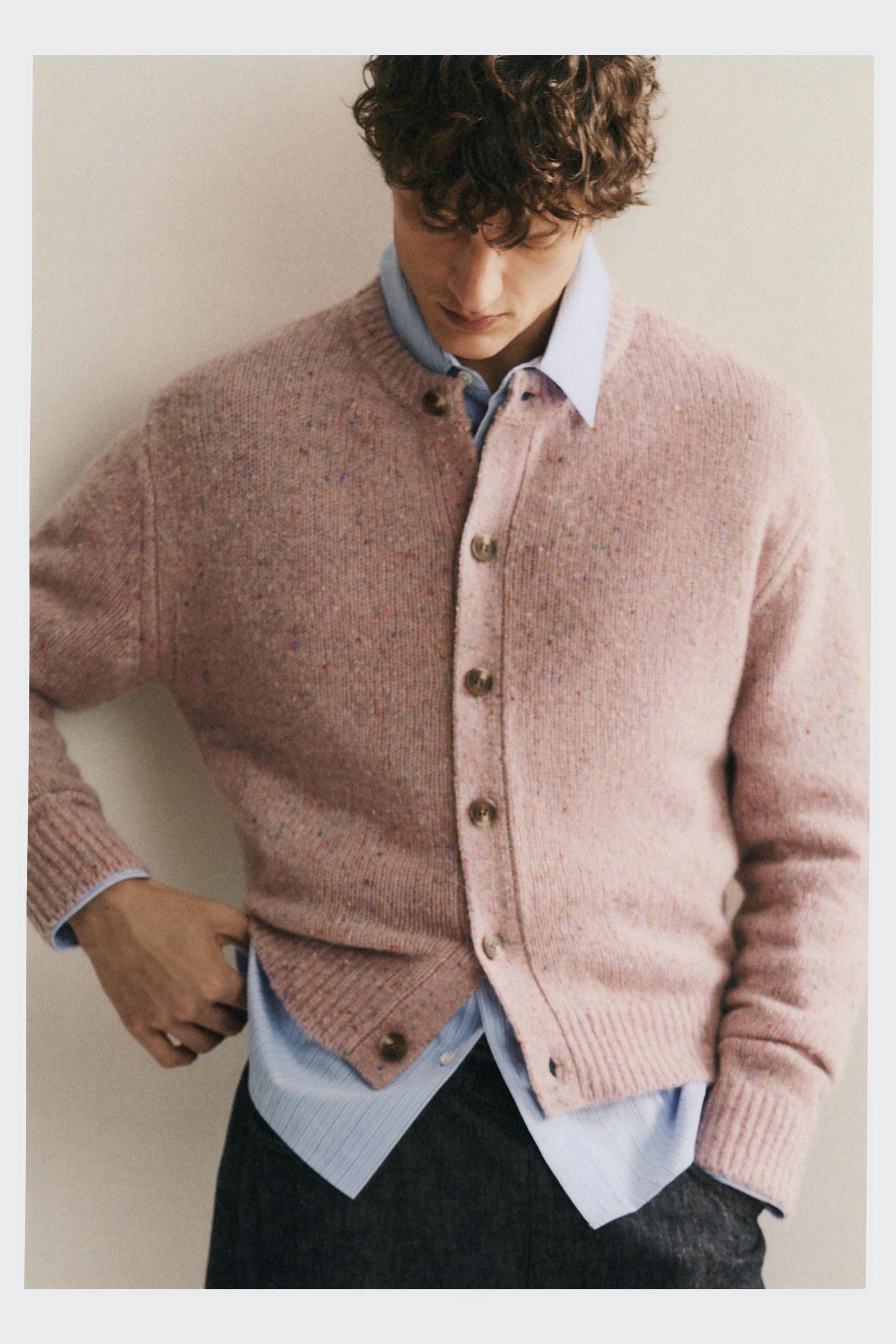 WOOL BLEND FLECKED CARDIGAN | ZARA Japan / 日本
