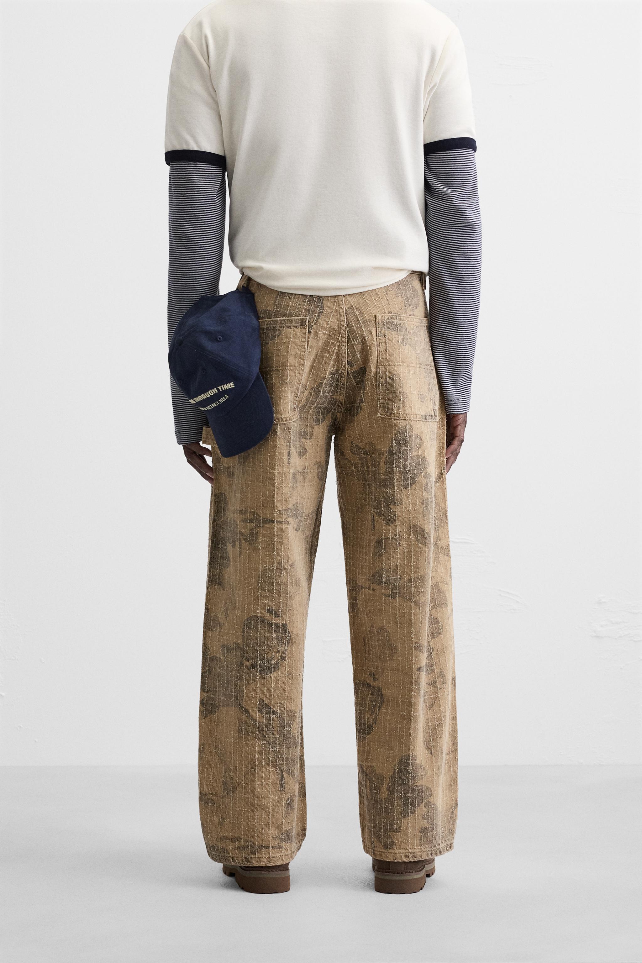 ★ZARA★ BAGGY FIT CARPENTER JEANS BAGGY FIT CARPENTER JEANS - Green | ZARA United States