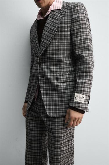 CHECK SUIT BLAZER HARRY LAMBERT FOR ZARA X DISNEY - Grey by Zara - Image 4